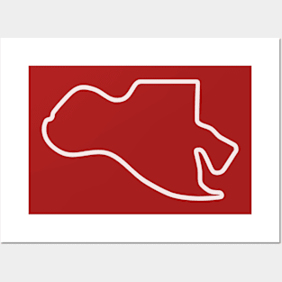 Montjuïc circuit [outline] Posters and Art